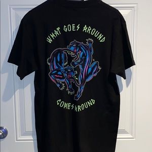 glow in the dark black t shirt